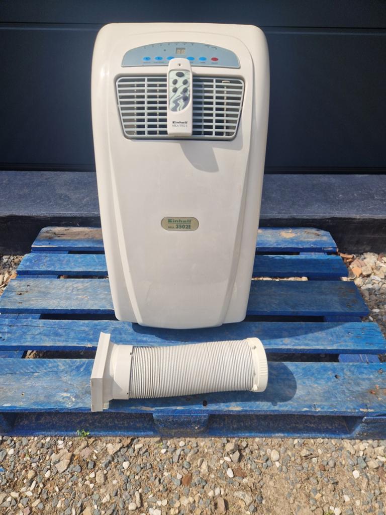 Airco met afvoerslang en afstandsbediening, Witgoed en Apparatuur, Airco's, Ophalen, Minder dan 60 m³, Timer, 3 snelheden of meer
