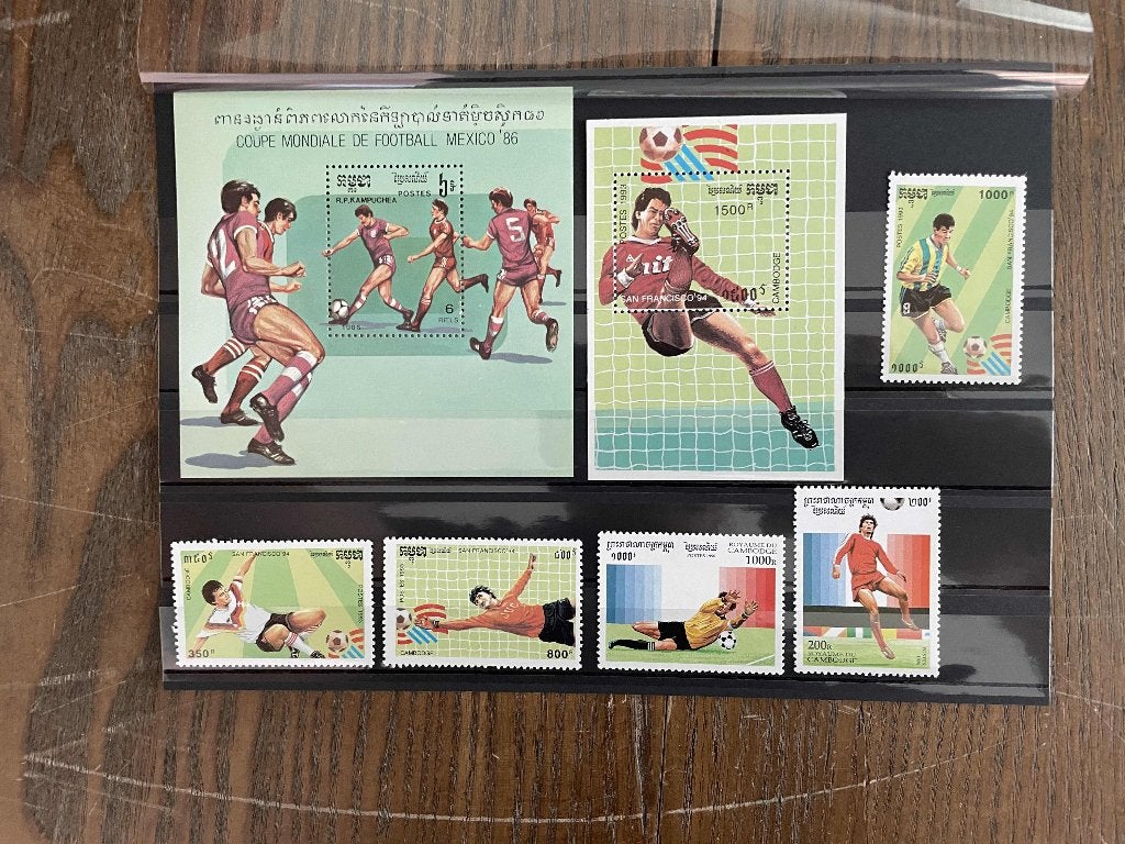 postzegels thema voetbal kaart 153, Verzenden, Postfris, Sport