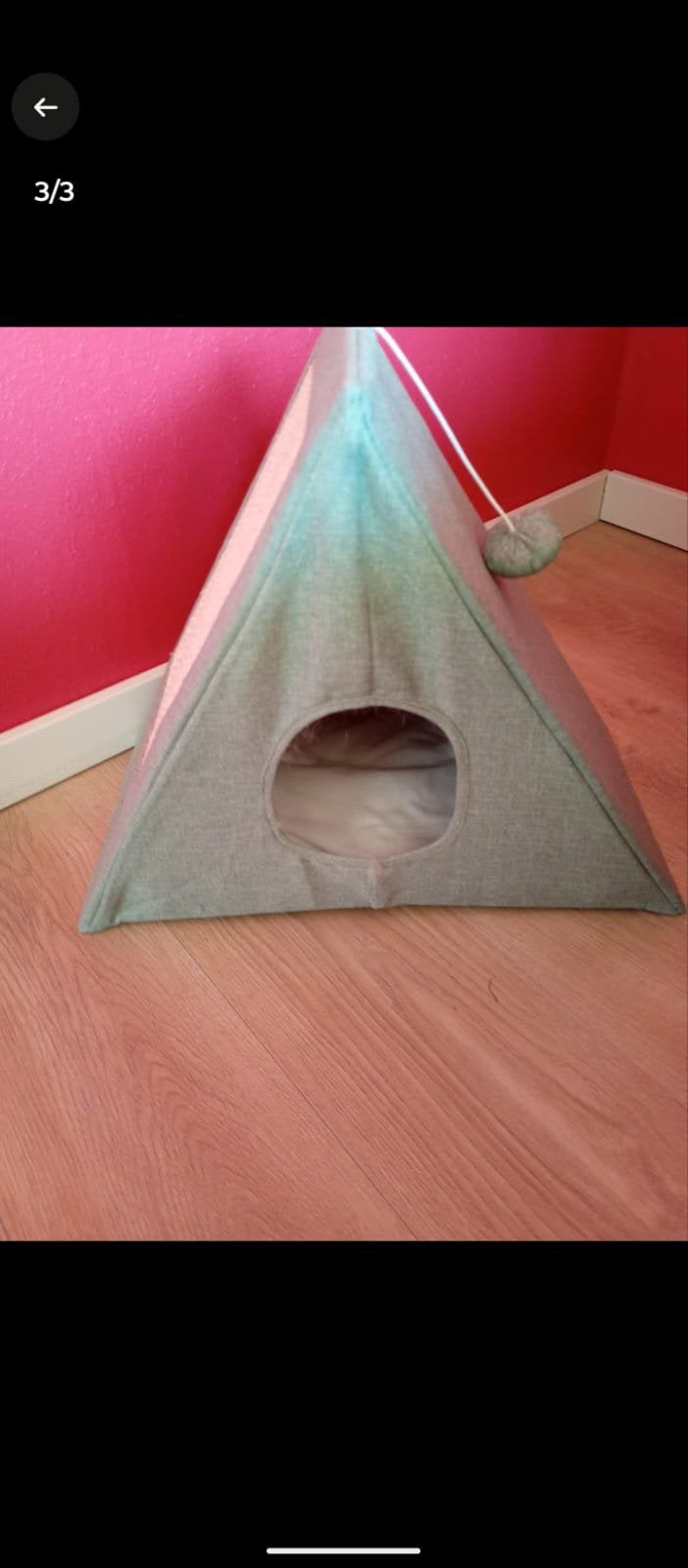 Mooi katten huisje, Ophalen, Gebruikt
