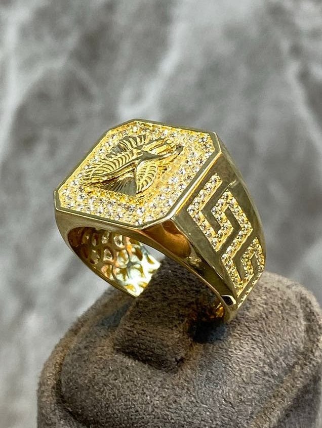 14k Gouden Ring, 19 tot 20, Nieuw, Ophalen of Verzenden, Dame of Heer