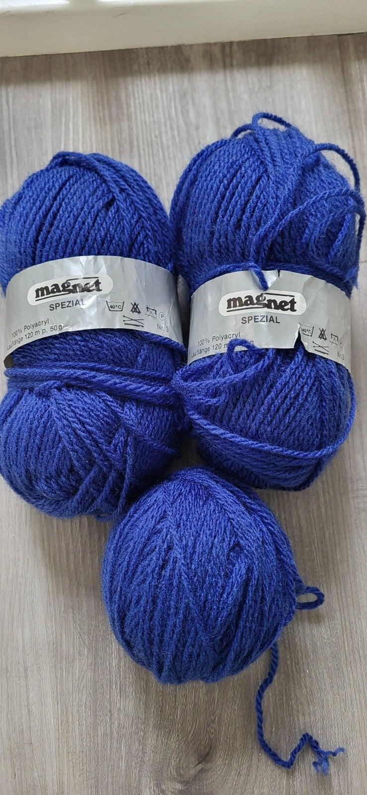 Magnet Breigaren - Cobaltblauw - 140 gram, Ophalen of Verzenden, Nieuw, Breien, Wol of Garen