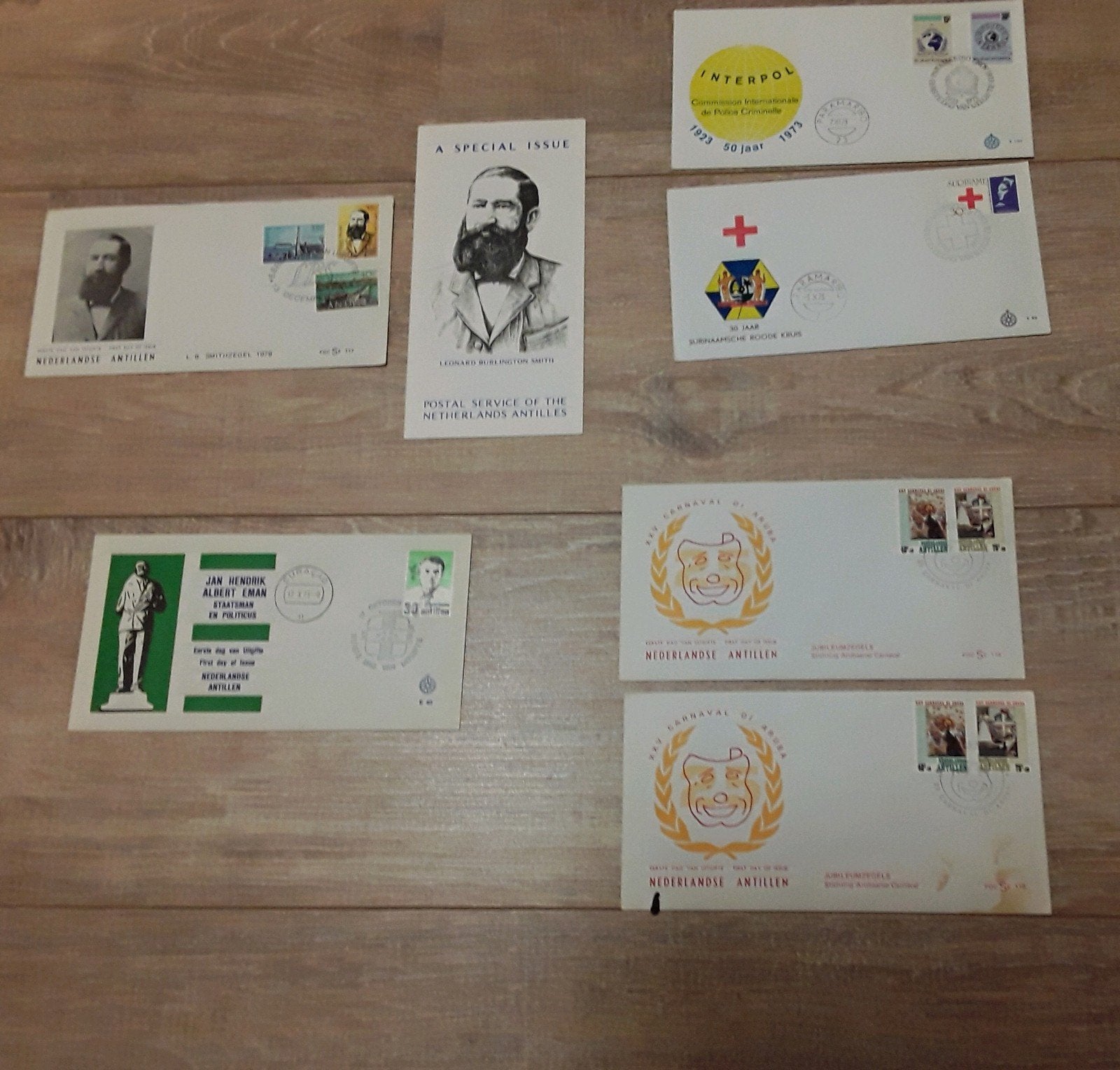 Suriname , L.B Smith zegel 1978 kinderzegelsdagenveloppen, Ophalen of Verzenden, Gestempeld