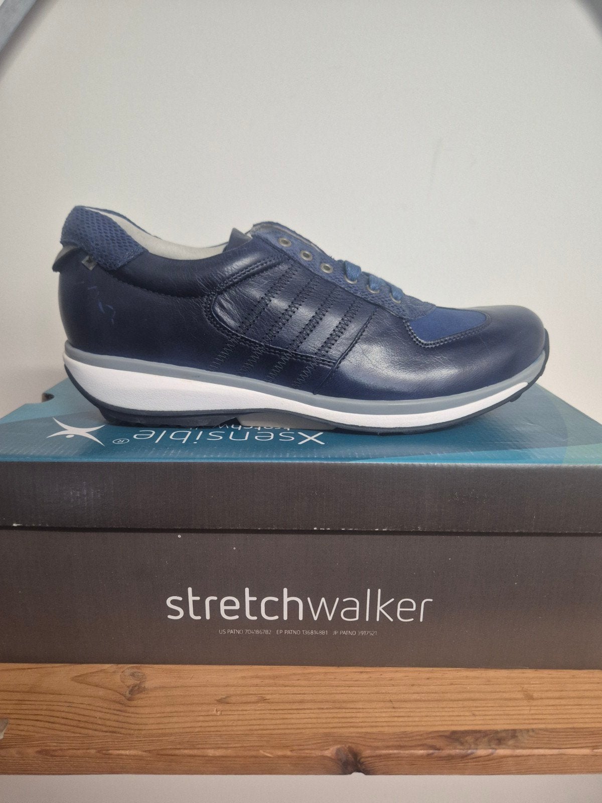 Xsensible Stretchwalker Sneakers Maat 43 - Zo goed als nieuw, Stretchwalker, Verzenden, Blauw, Sneakers of Gympen