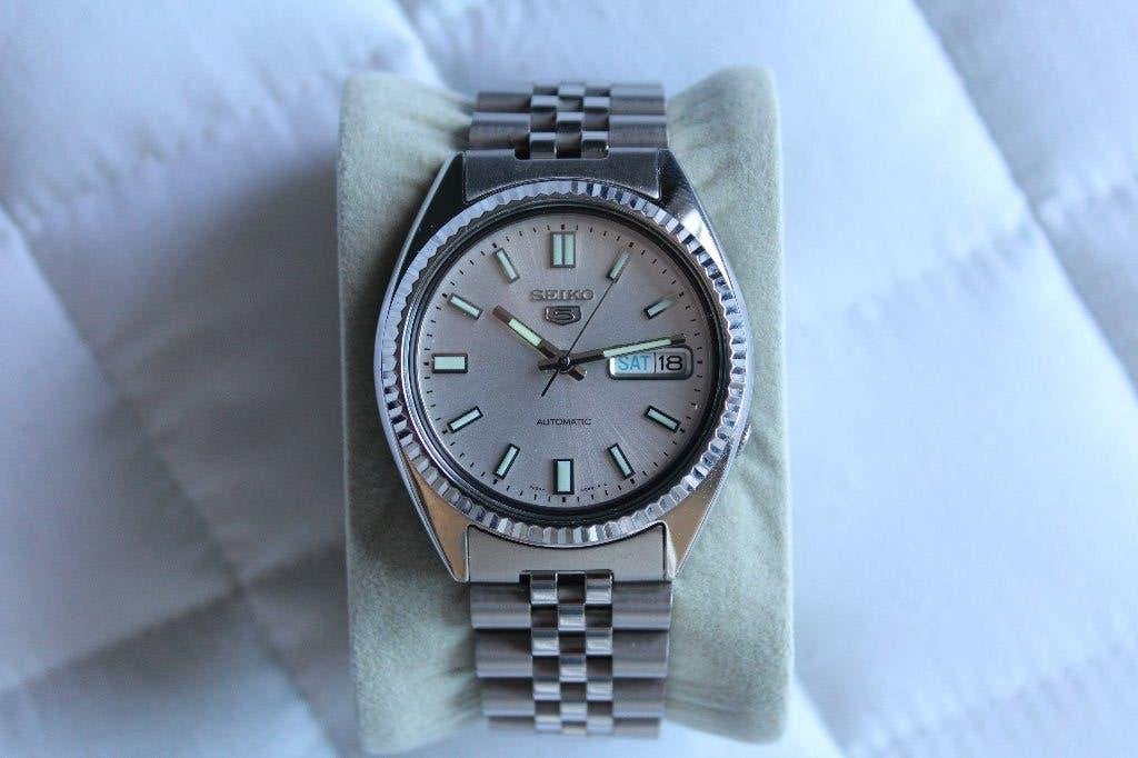 Seiko SNXS73K - Rolex Homage, Staal, Polshorloge, Ophalen of Verzenden, Zo goed als nieuw