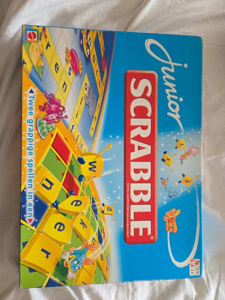 Scrabble junior, Een of twee spelers, Ophalen, Zo goed als nieuw, Mattel