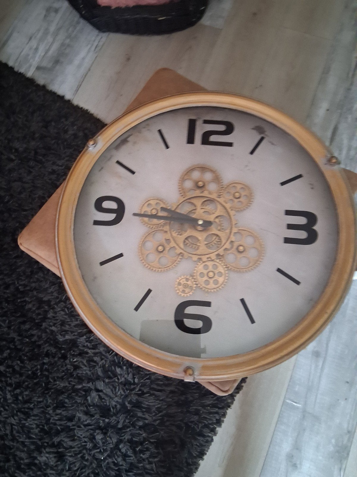 industriële klok, Ophalen, Zo goed als nieuw, Analoog, Wandklok