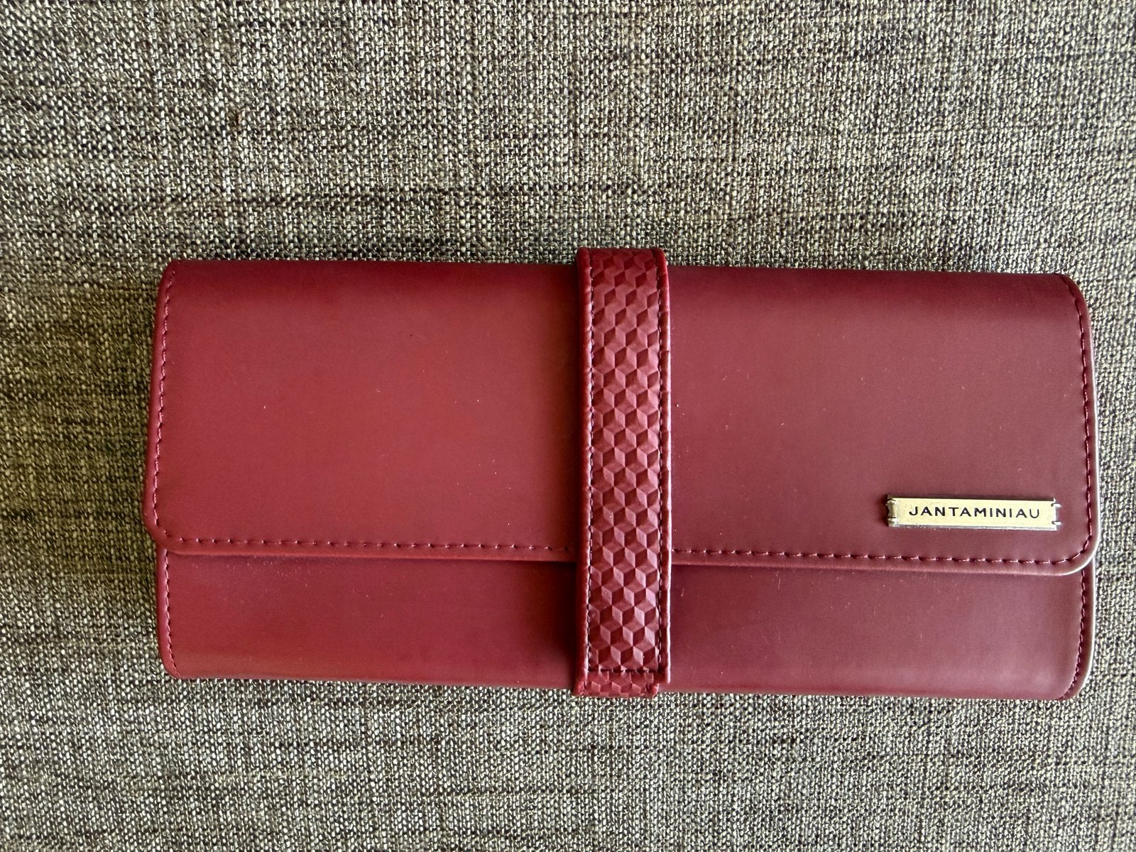 Rode clutch Jan Taminiau KLM, Ophalen of Verzenden, Gebruikt, Rood, Avondtasje