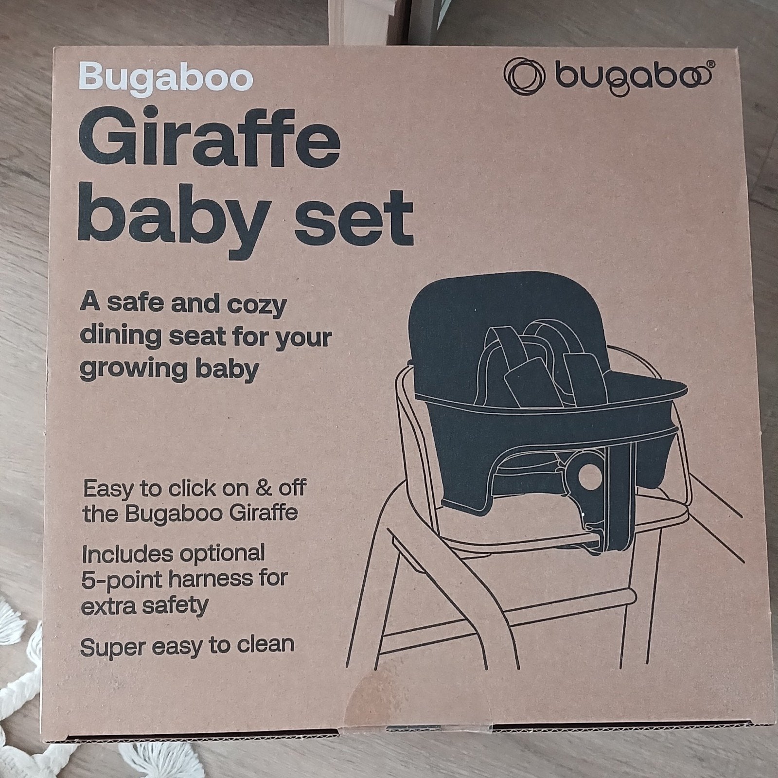 Bugaboo Giraffe Baby Set - Nieuw in doos, Ophalen of Verzenden, Nieuw, Meegroeistoel, Gordel(s)