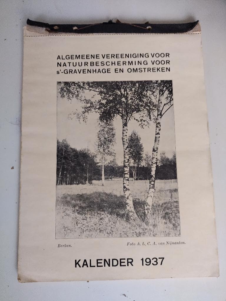 kalender 1937, Verzamelen, Ophalen of Verzenden, Gebruikt