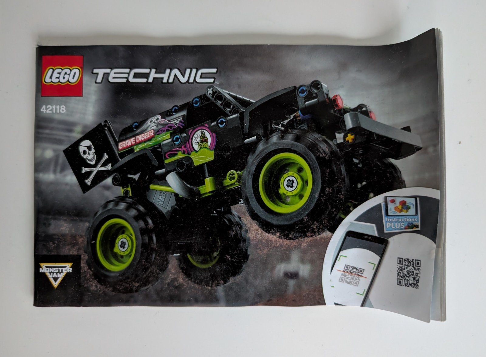 LEGO Technic Monster Jam Grave Digger (setnummer 42118)., Lego, Inclusief instructies, Ophalen of Verzenden, Zo goed als nieuw