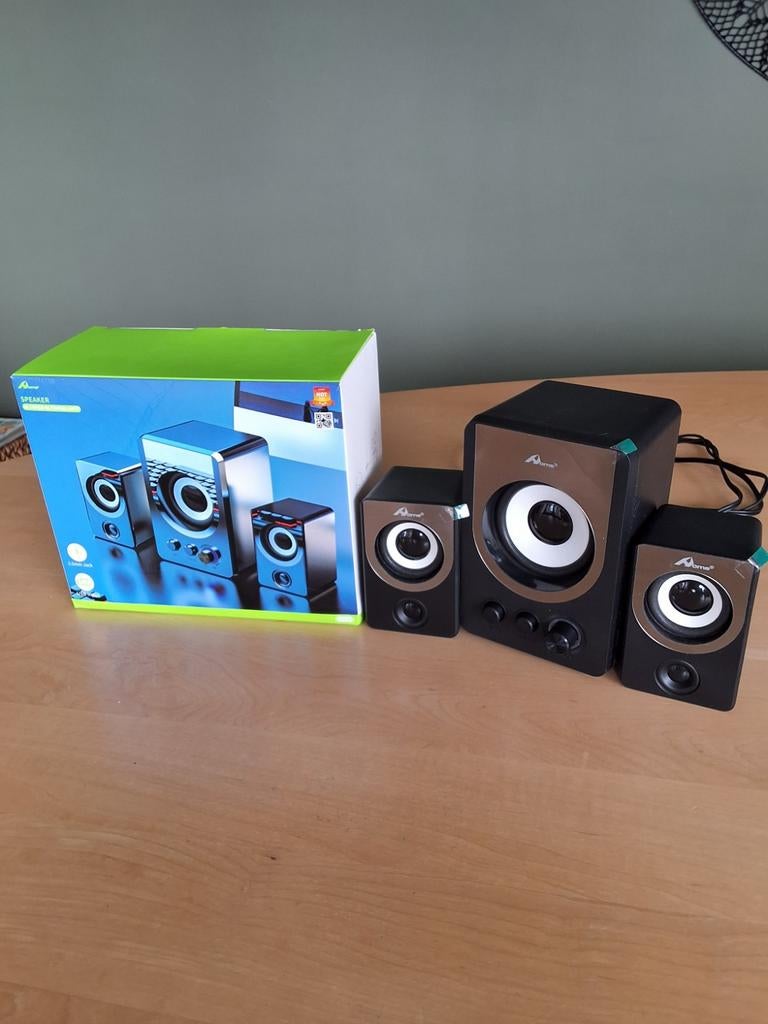Auna 2.1 Speakerset - Compact en Krachtig Geluid, Overige merken, Overige typen, Ophalen of Verzenden, Zo goed als nieuw