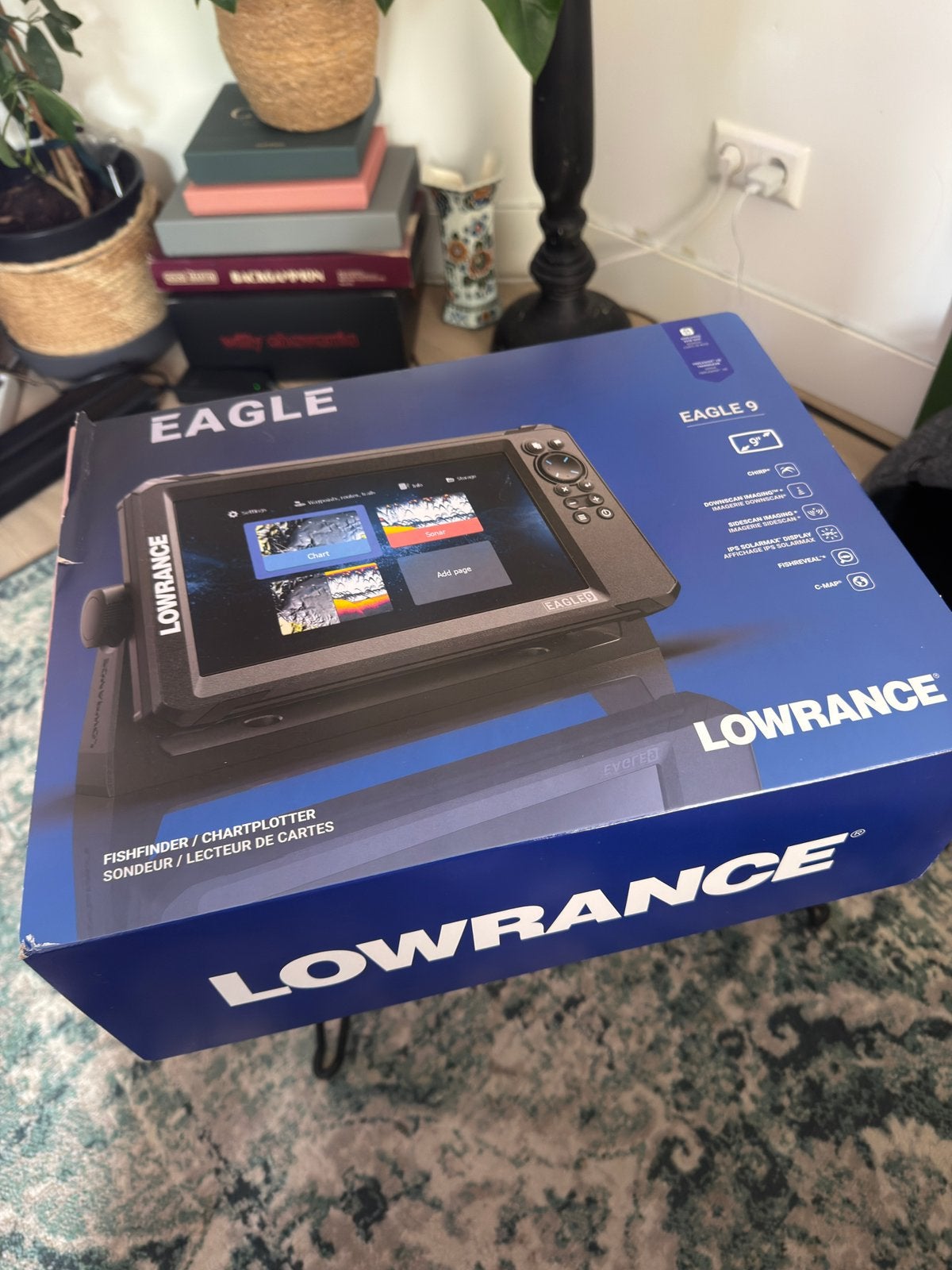 Lowrance Eagle 9 inc TripleShot HD Transducer ( New ), Watersport en Boten, Navigatiemiddelen en Scheepselektronica, Ophalen, Nieuw