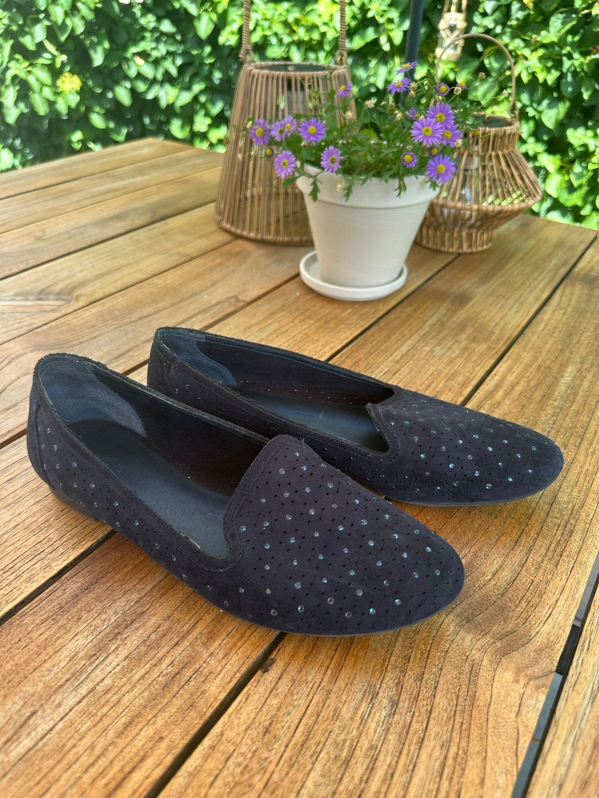 Graceland instappers met steentjes, maat 40, blauw, Kleding | Dames, Schoenen, Ophalen of Verzenden, Zo goed als nieuw, Blauw