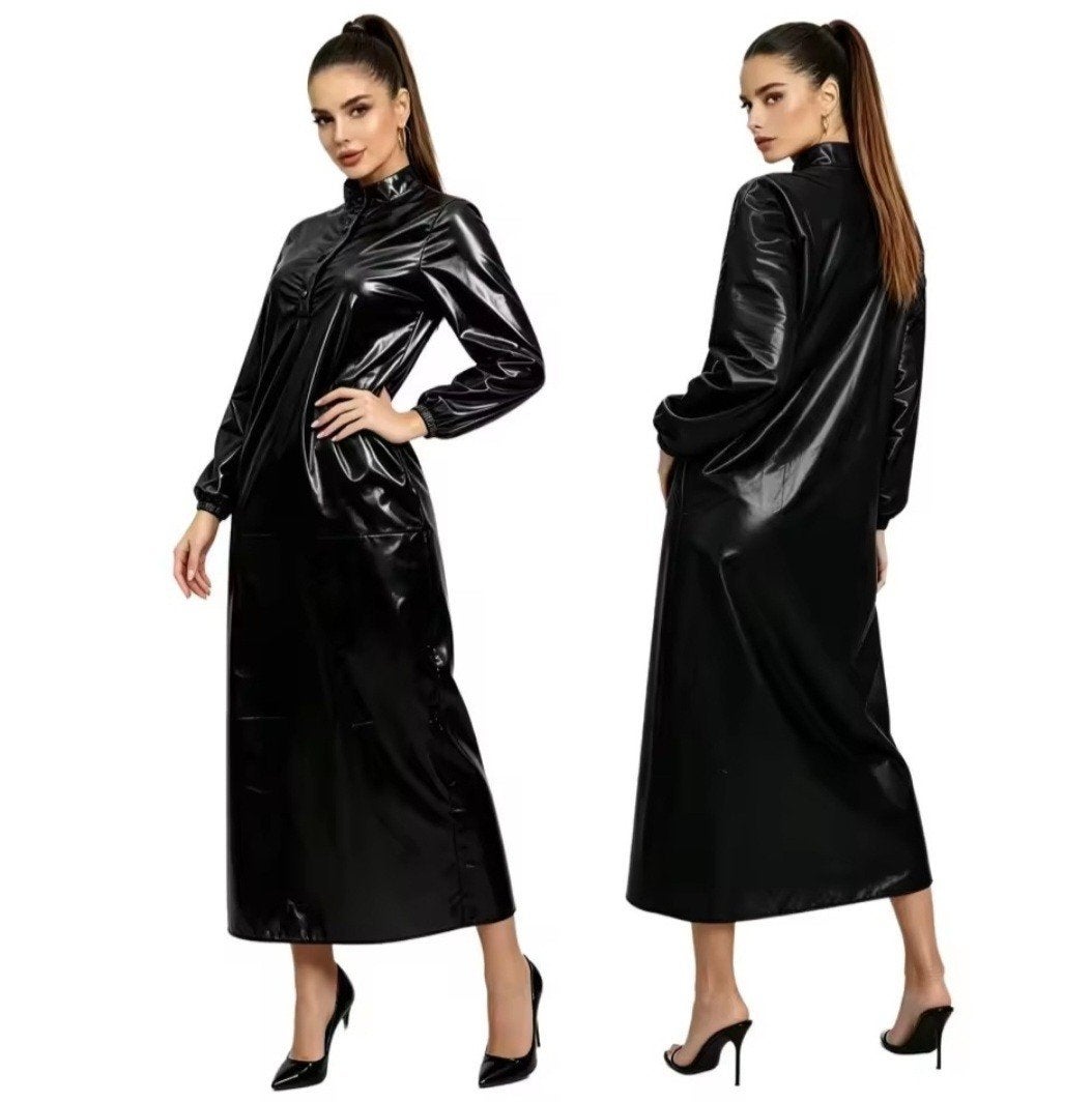pvc, vinyl club jurk, Kleding | Dames, Verzenden, Nieuw, Maat 46/48 (XL) of groter, Overige typen
