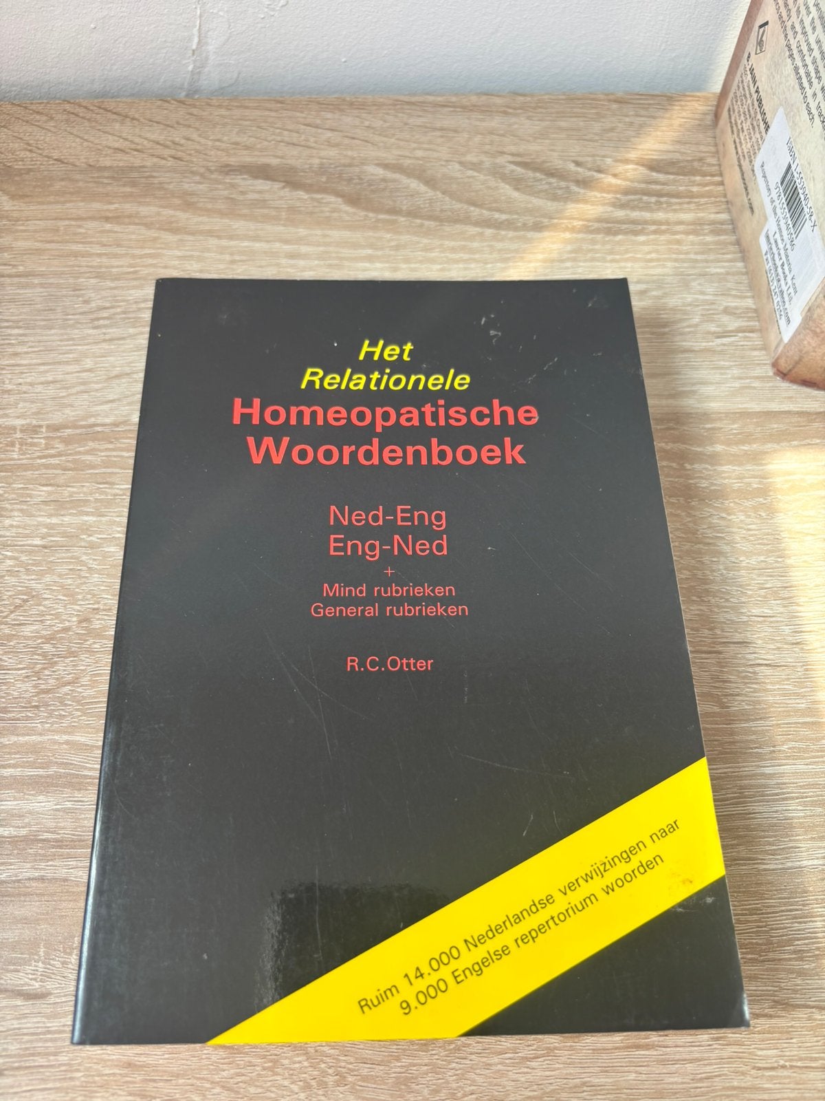 Het relationele homeopatische woordenboek R.C. Otter, Ophalen of Verzenden, Zo goed als nieuw, Overige uitgevers