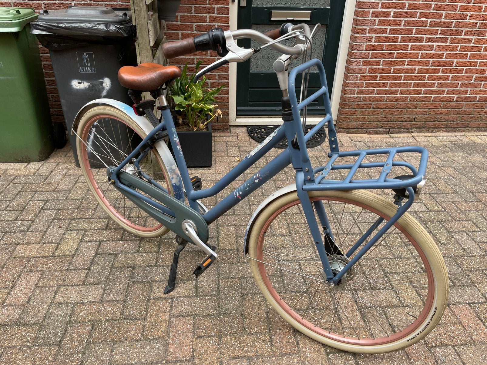 Gazelle miss grace blauw/wit, Ophalen, Gebruikt, Versnellingen, 50 tot 53 cm