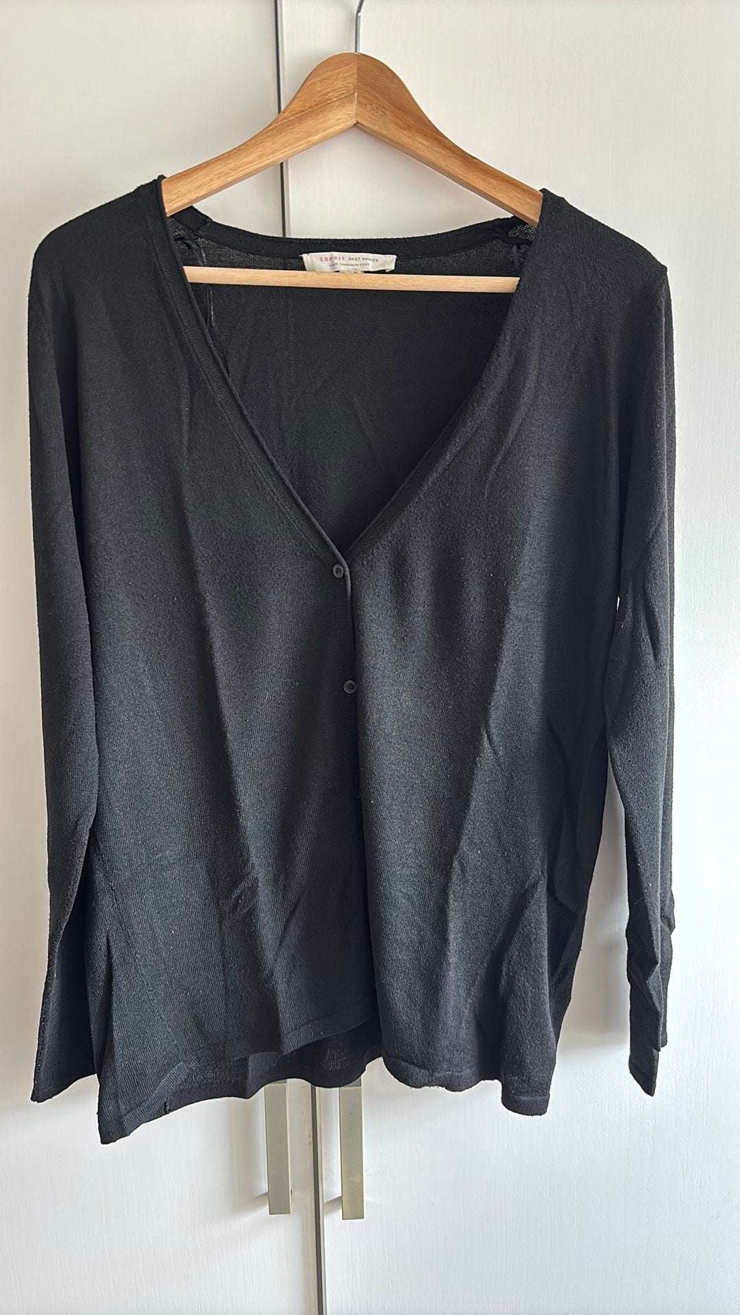 Esprit zwart vest lange mouw maat XL, Ophalen of Verzenden, Zo goed als nieuw, Maat 46/48 (XL) of groter, Zwart