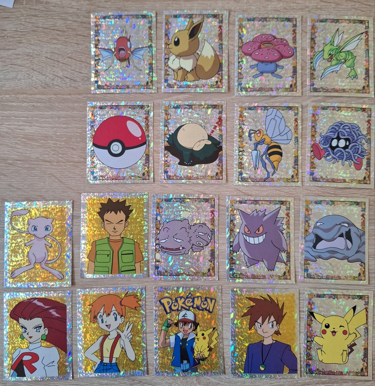 Vintage Pokemon Holo Prism stickers Merlin Serie 2 uit 1999, Postzegels en Munten, Ophalen