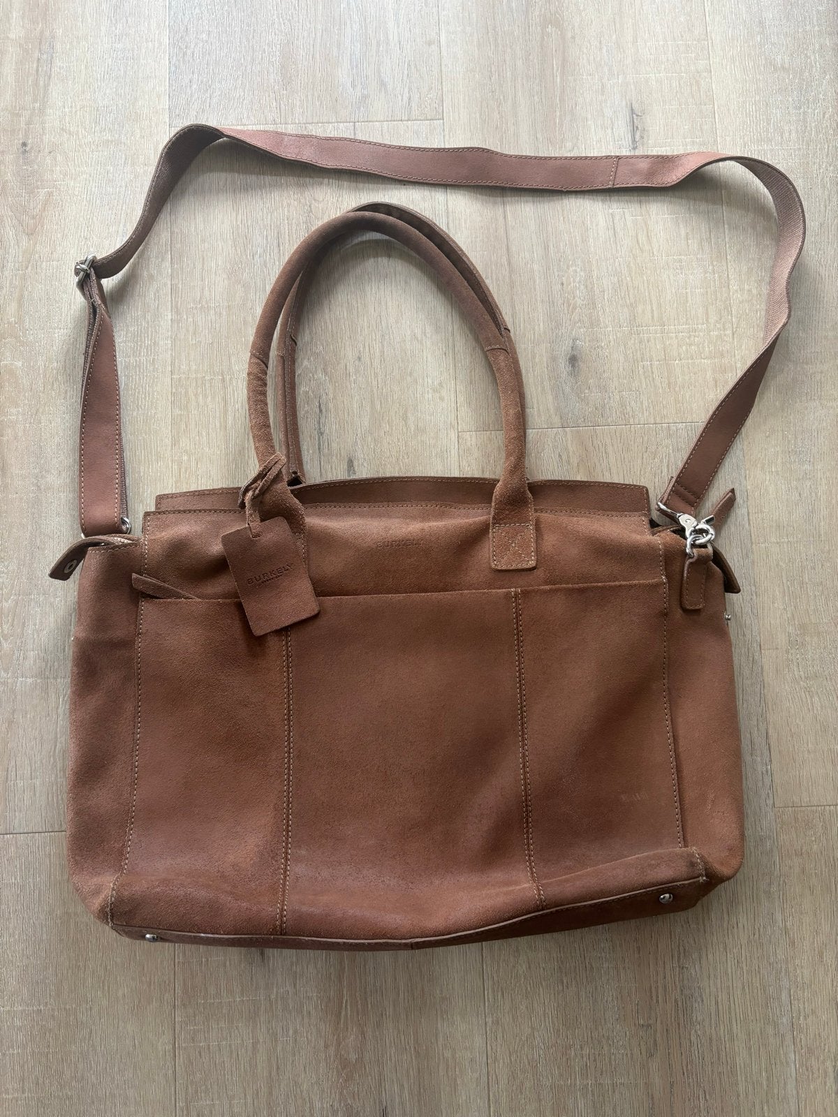 Burkely Leren Schoudertas/Handtas - Bruin, Ophalen of Verzenden, Gebruikt, Bruin, Handtas