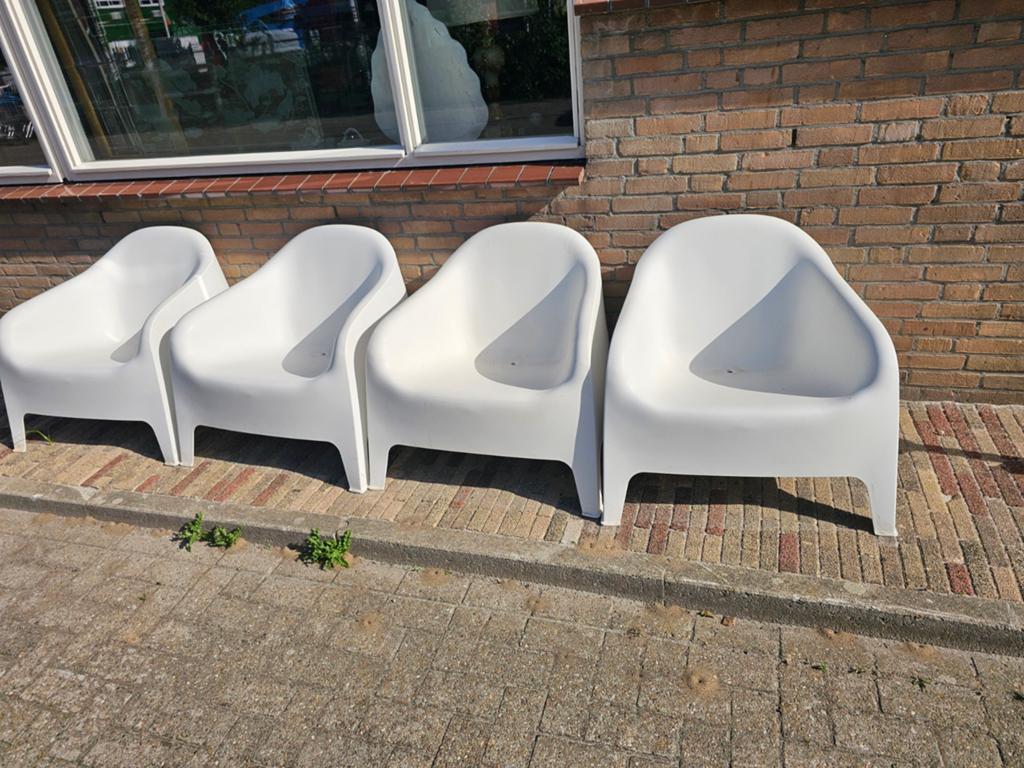 Nieuwe kuipstoelen - 60 euro per stuk, Kunststof, Wit, Onbekend, Nieuw