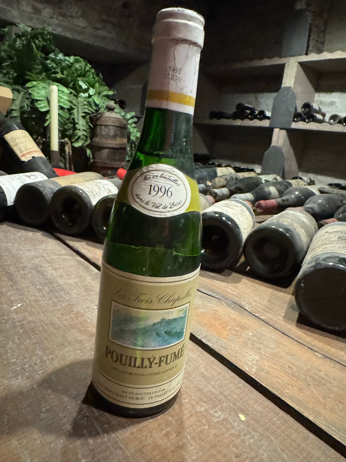 3-Flesjes Pouilly-Fumé 1996, 375 ml - Wijnkelder Opruiming, Ophalen, Frankrijk, Witte wijn, Zo goed als nieuw
