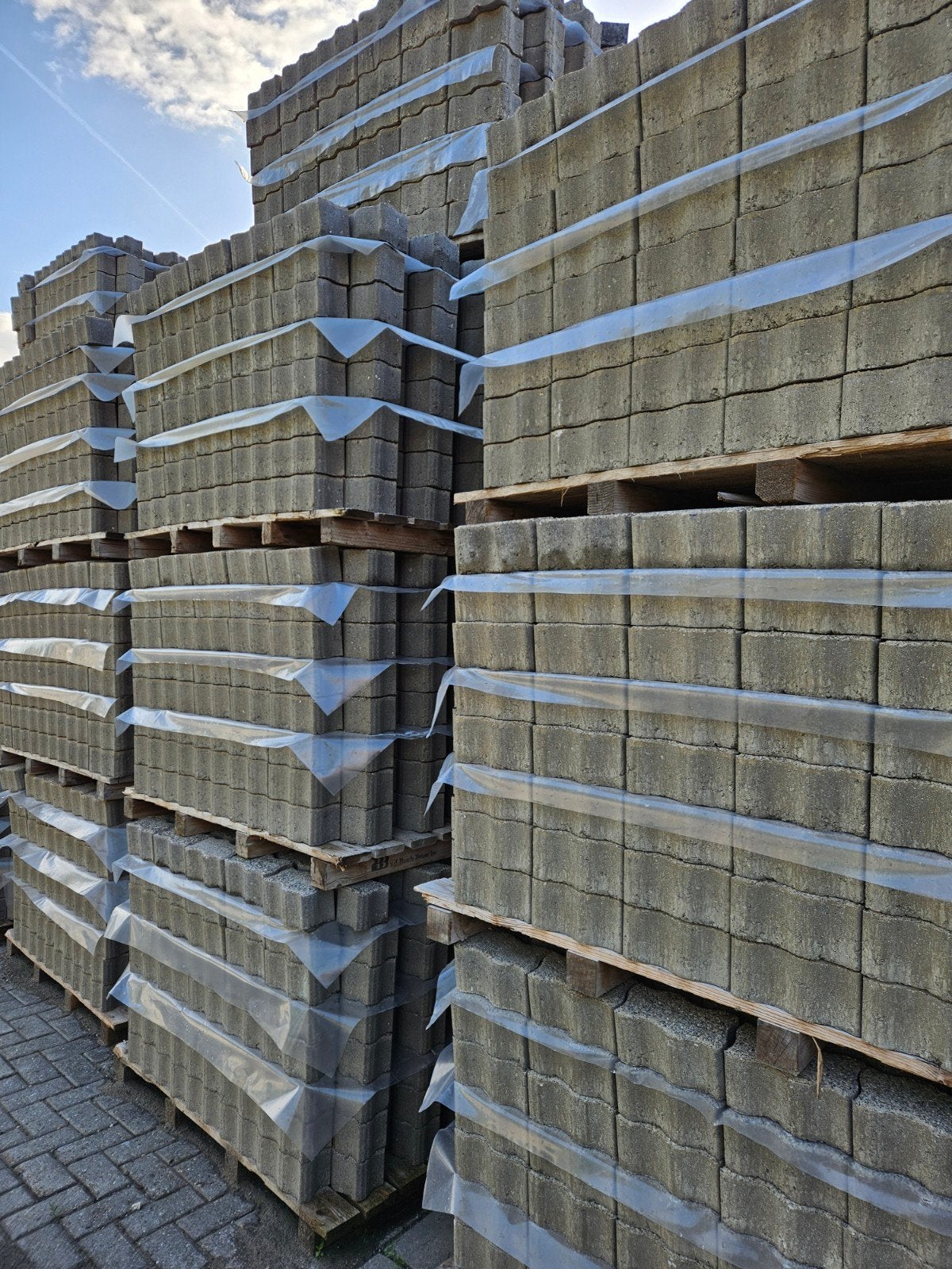 Verband steen 10cm zand structuur, Tuin en Terras, Ophalen, Beton, Klinkers