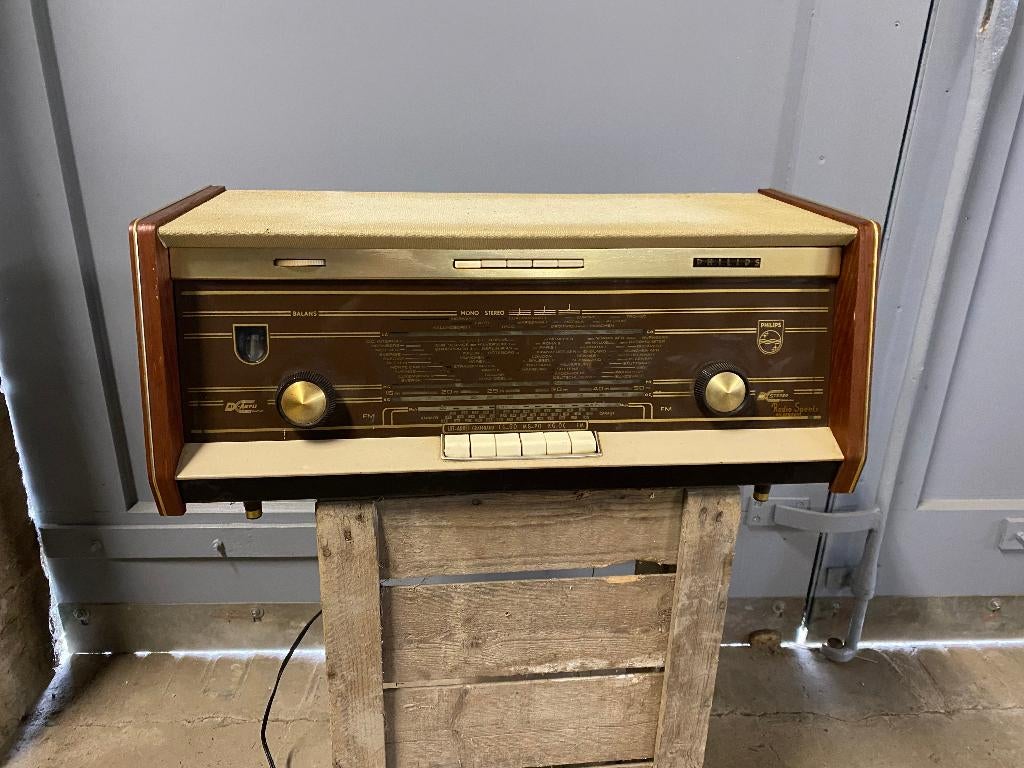 Antieke retro Philips  stereo/radio, Antiek en Kunst, Ophalen