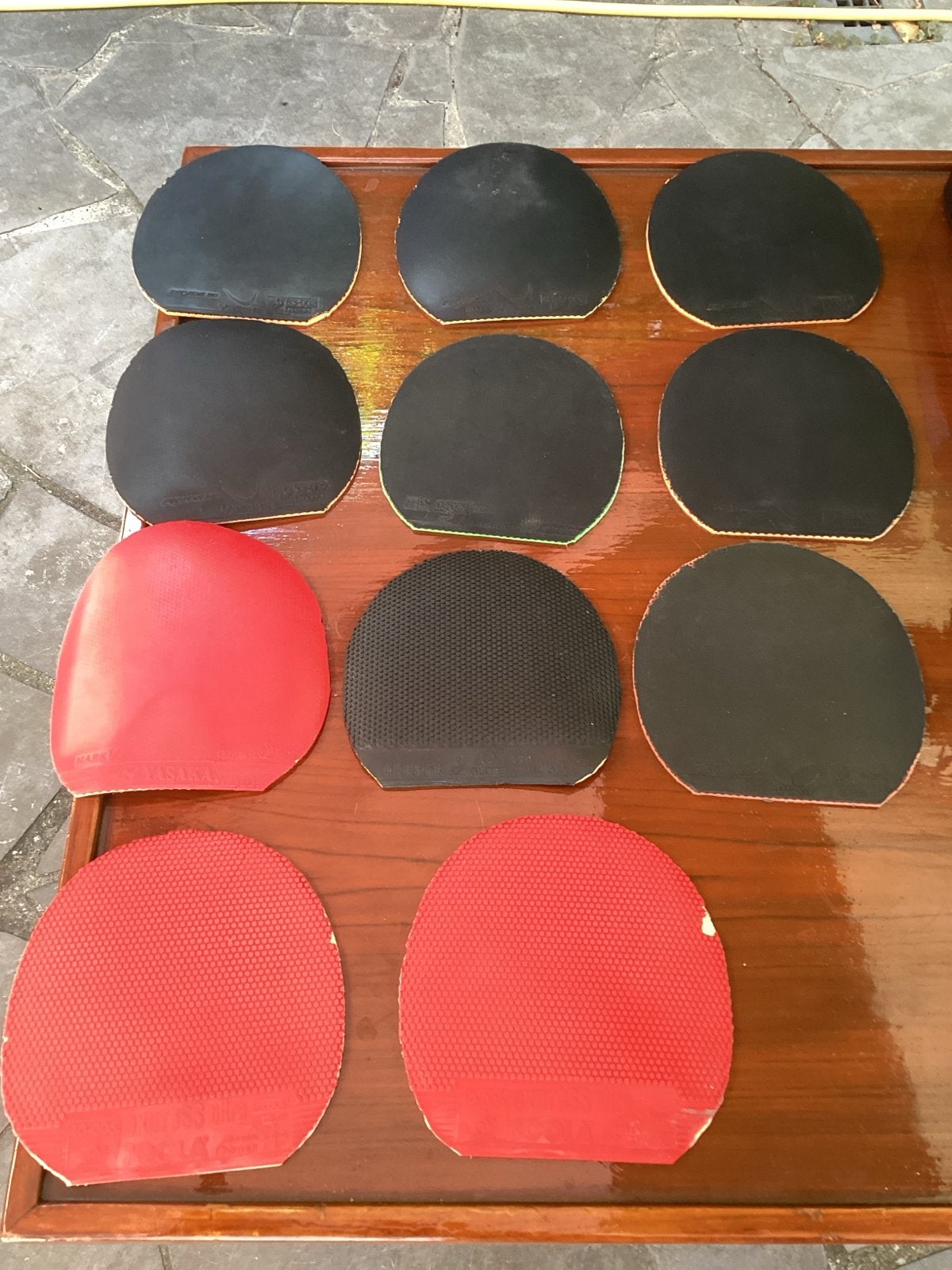 Diverse Tafeltennis Rubbers - Gebruikt, Sport en Fitness, Ophalen of Verzenden, Gebruikt, Net, Batje(s) of Balletje(s)