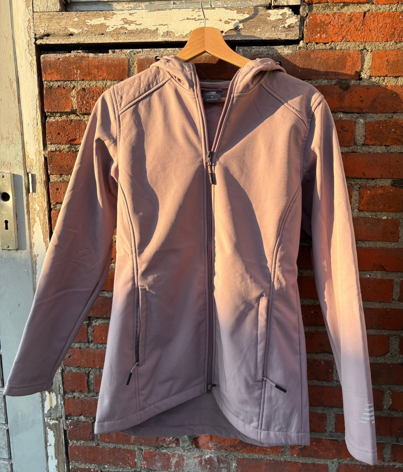 New Balance fleece hooded jacket, Kleding | Heren, Ophalen of Verzenden, Zo goed als nieuw, Roze
