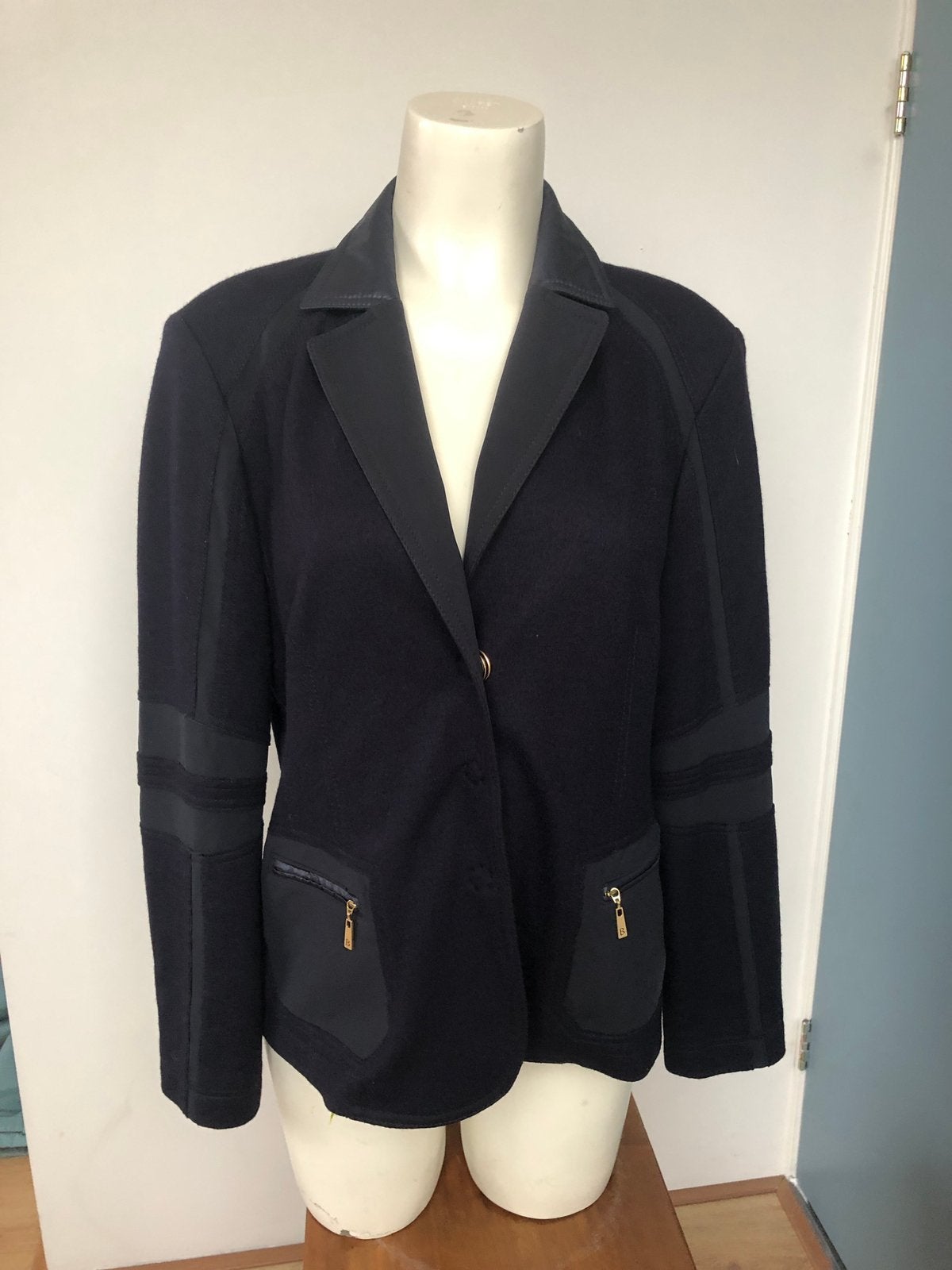 Basler weekend donkerblauw wol wollen blazer 40, Maat 38/40 (M), Blauw, Basler, Ophalen of Verzenden