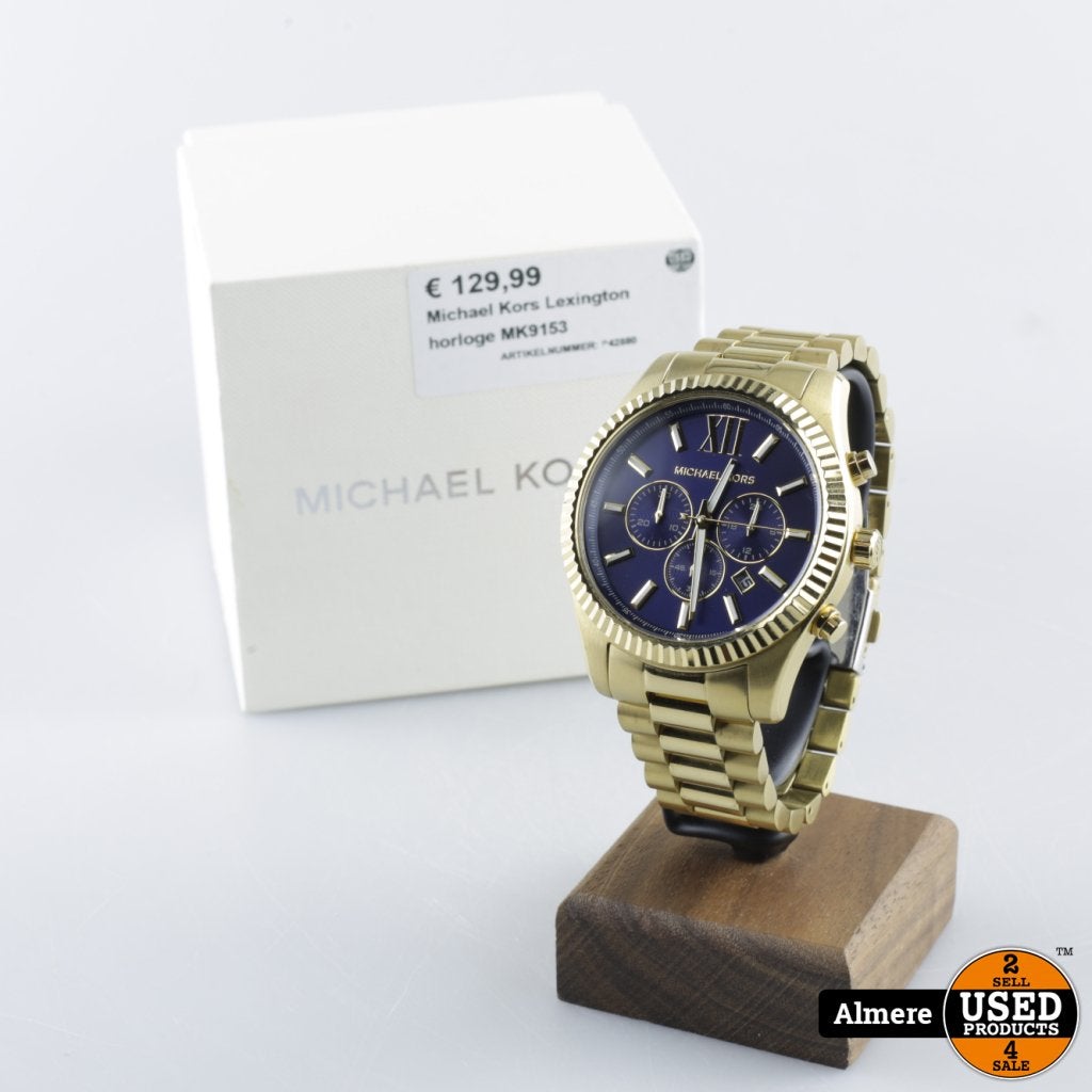 Michael Kors Lexington horloge MK9153, Sieraden, Tassen en Uiterlijk, Horloges | Heren, Michael Kors, Gebruikt, Support@michaelkors.com