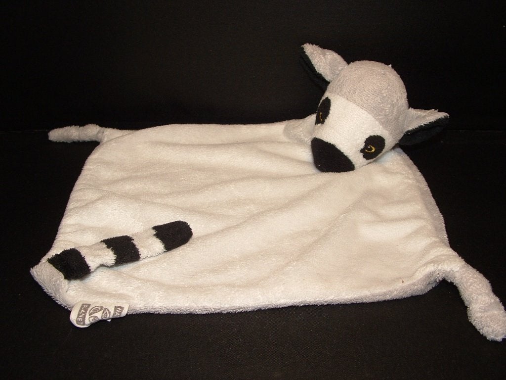 NATURE PLANET MAKI KNUFFELDOEK VELOURS WIT/GRIJS MET OP 1, Verzenden, Nieuw, Overige typen