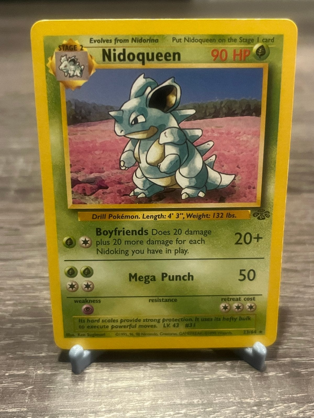 Nidoqueen (23/64) - Jungle - EX, Ophalen of Verzenden, Gebruikt, Losse kaart