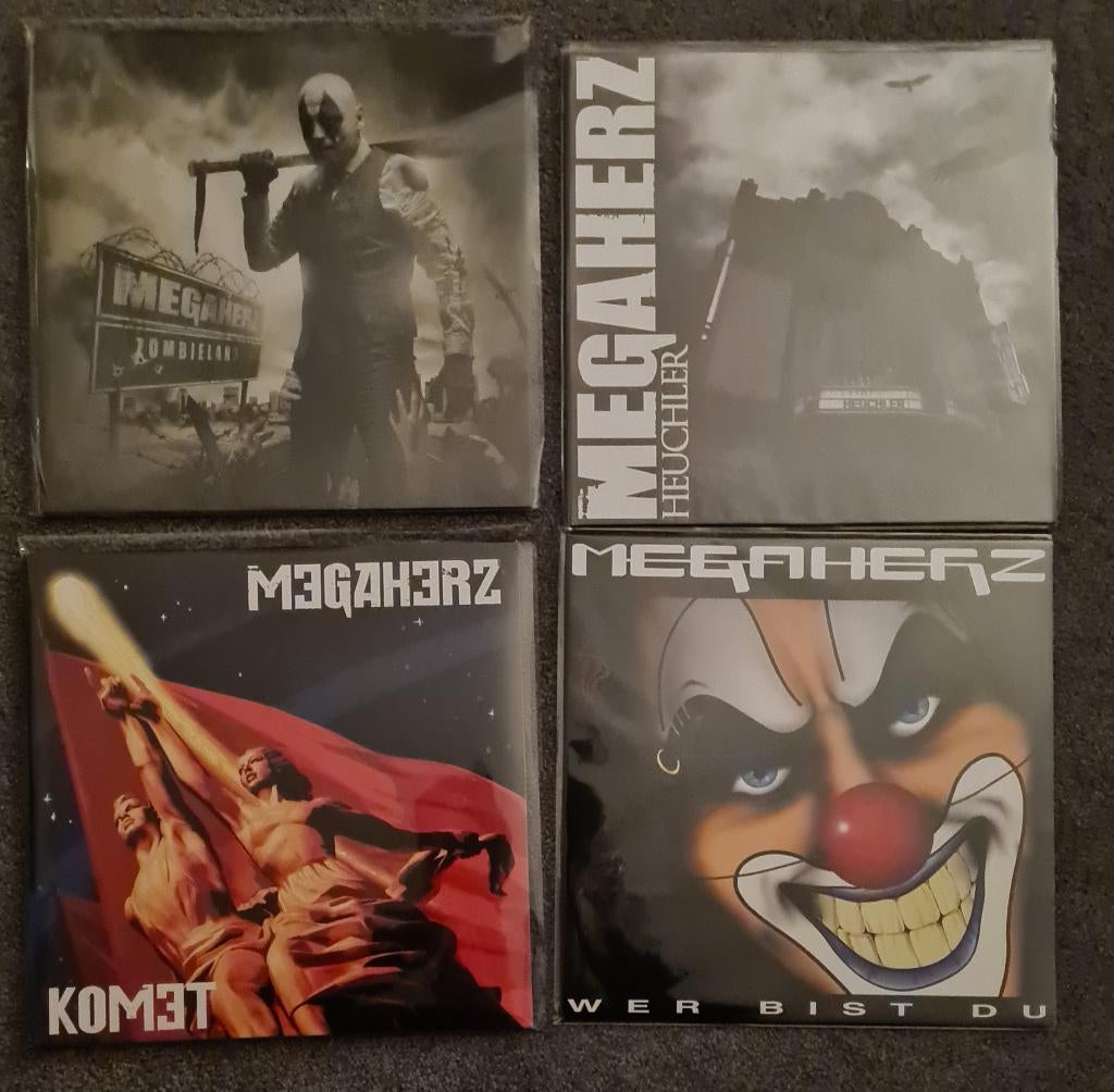 4 x MEGAHERZ LP VINYL   RAMMSTEIN, Cd's en Dvd's, Vinyl | Hardrock en Metal, Ophalen of Verzenden, Zo goed als nieuw