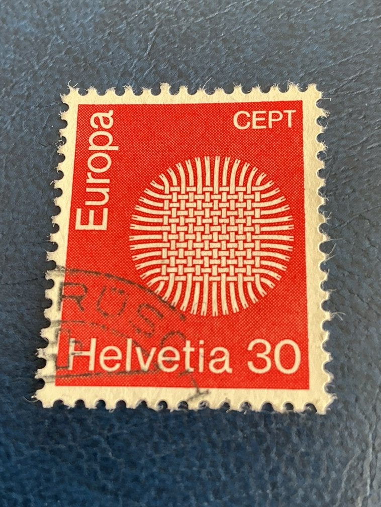 Helvetia CEPT  1970, Verzenden, Gestempeld