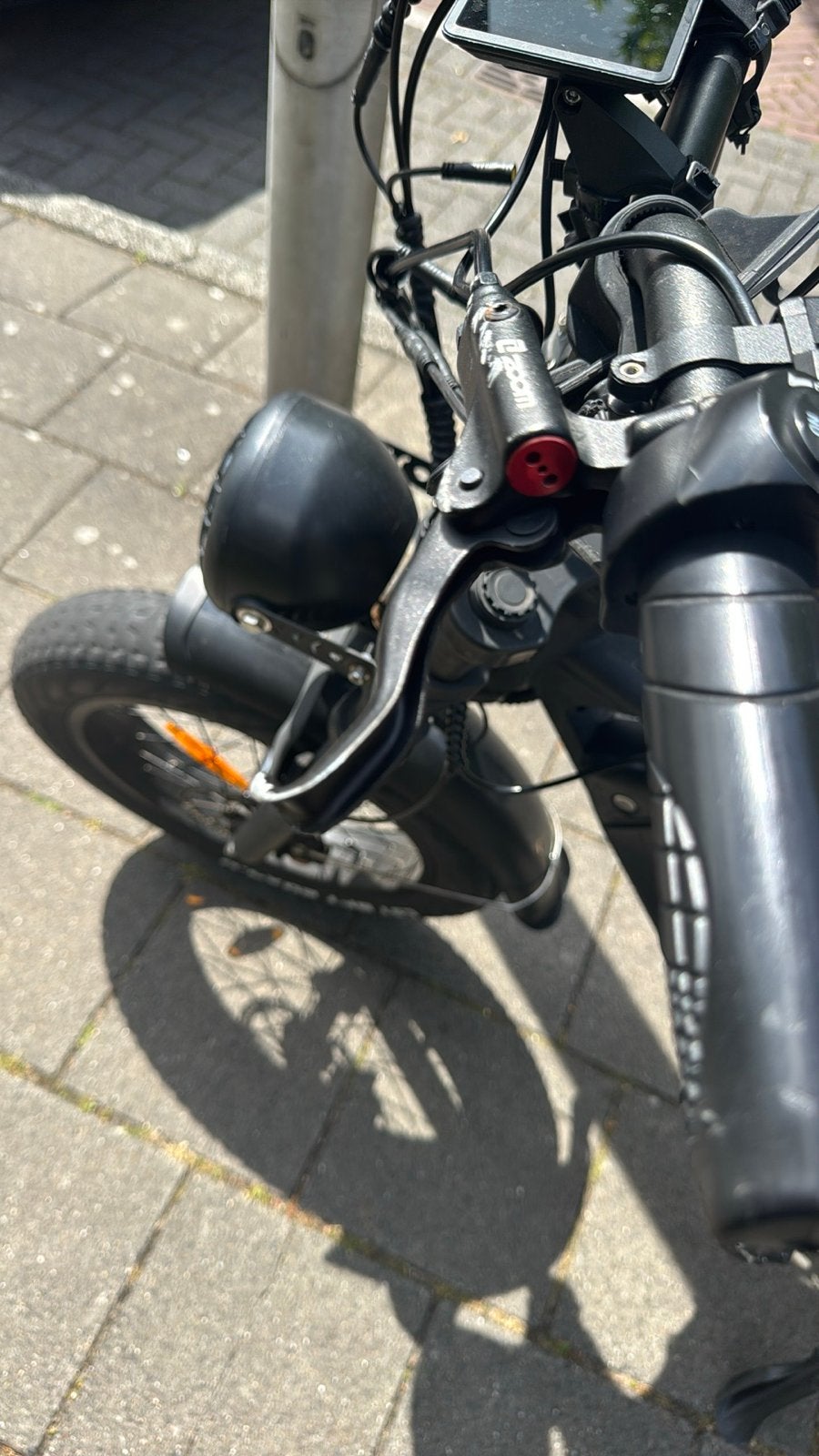 Stoere Fatbike E-bike met brede banden, Gebruikt, Minder dan 47 cm, 30 tot 50 km per accu, Ophalen