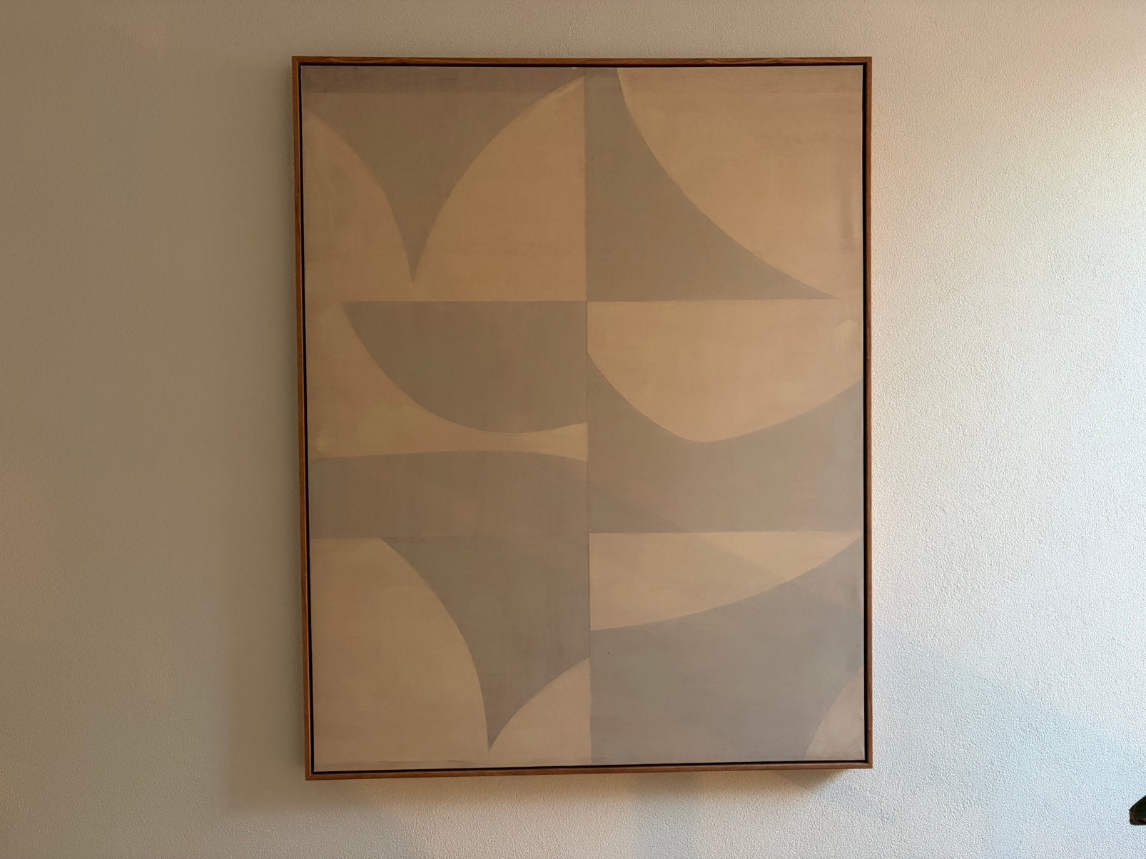 Abstract Kunstwerk - Neutrale Tinten (80x100 cm), Ophalen