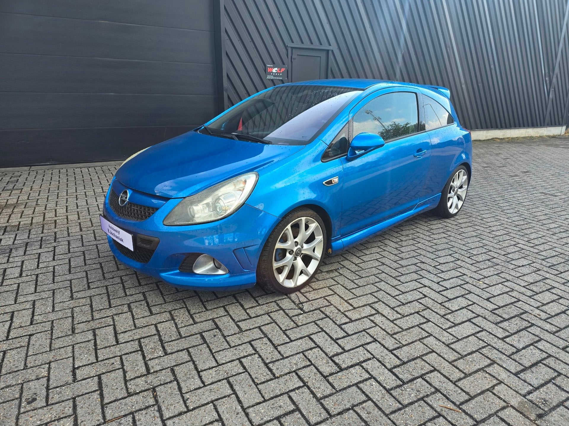 Opel CORSA 1.6-16V T OPC, Auto's, Gebruikt, Blauw, Leder, Bedrijf