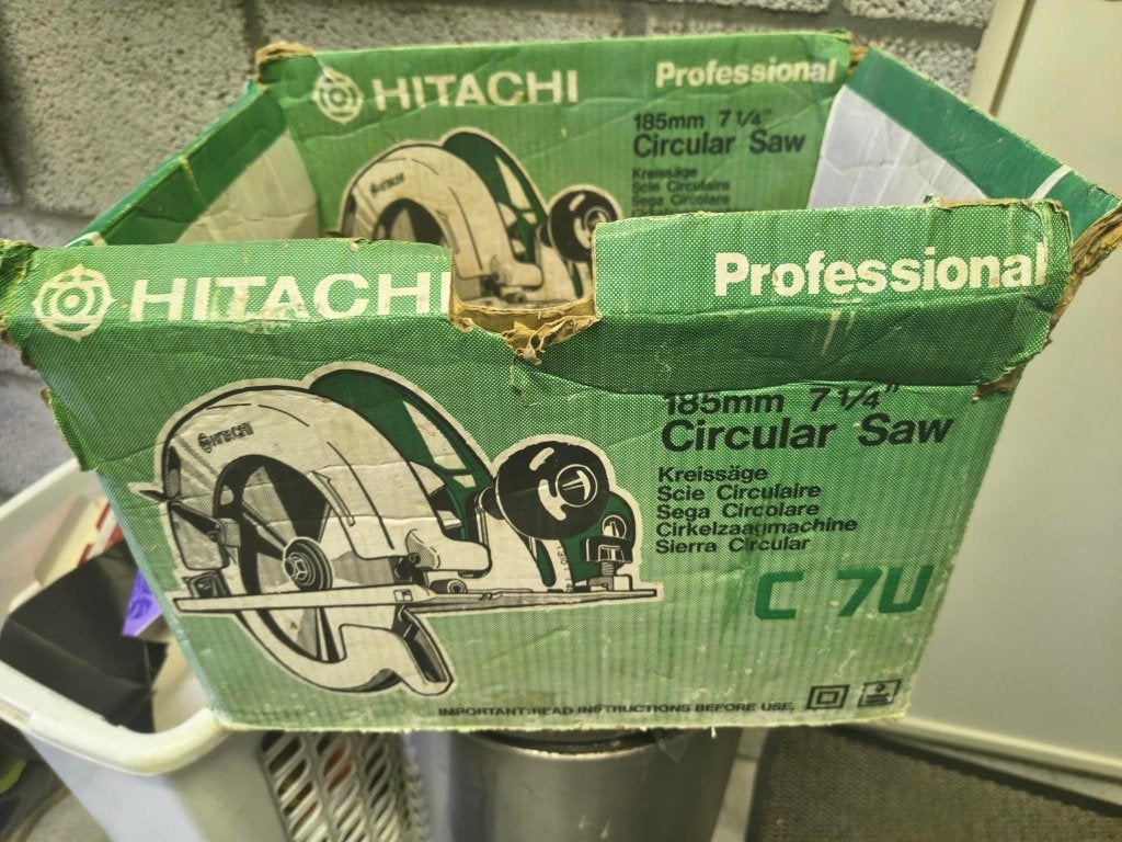 Hitachi C7U Cirkelzaag - Krachtige 185mm Zaag, Gebruikt, Cirkelzaag, 70 mm of meer, 600 tot 1200 watt