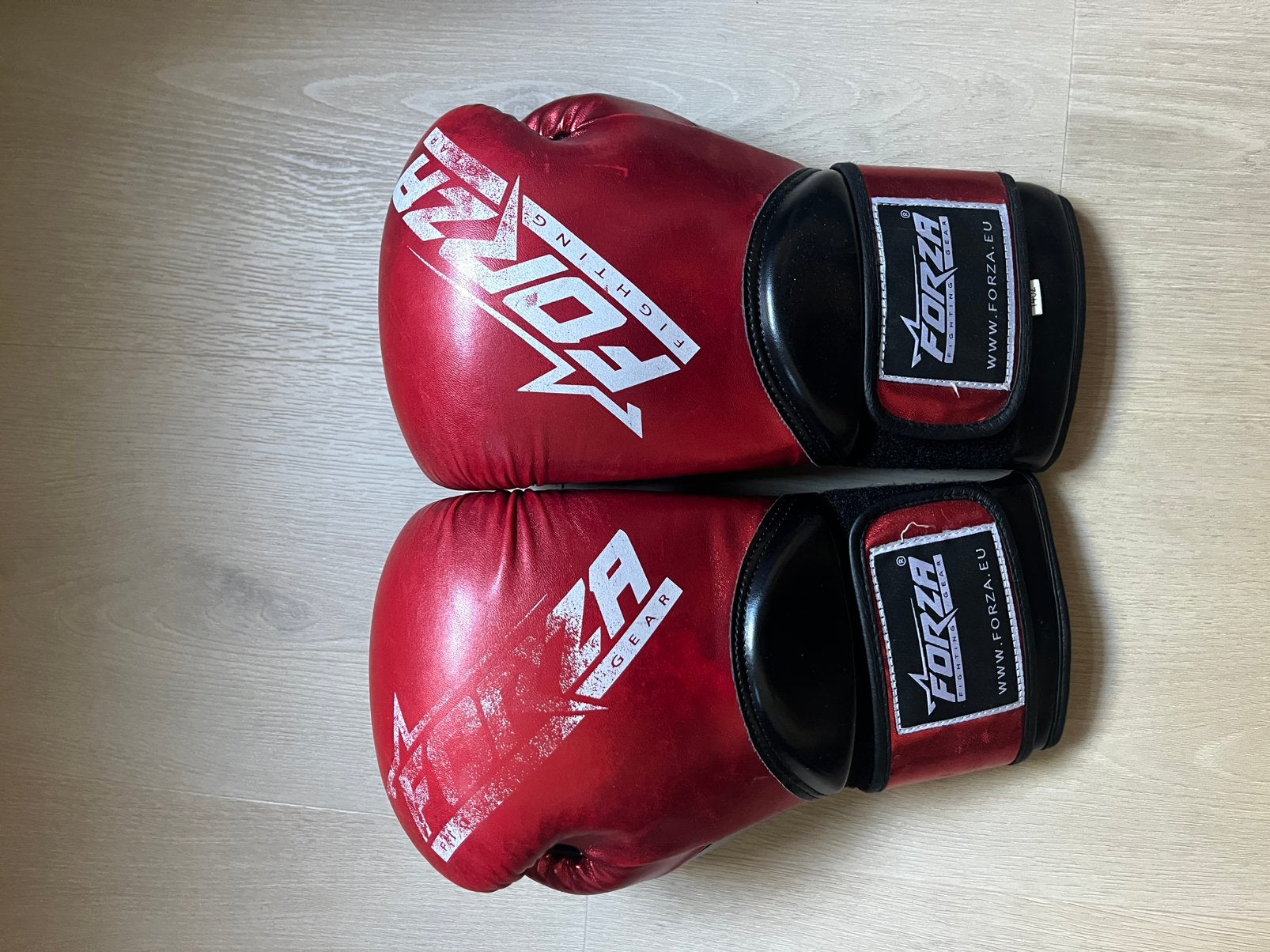 Forza Fighting Gear - Cardinal Bokshandschoenen - 14 Oz, Gebruikt, Overige, Vechtsportbescherming, Maat L