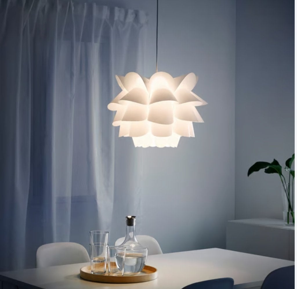 Elegante Hanglamp including gratis Led lamp wit, Ophalen, Kunststof, Elegante Hanglamp plastic Chandelier including lamp, Overige fittingen