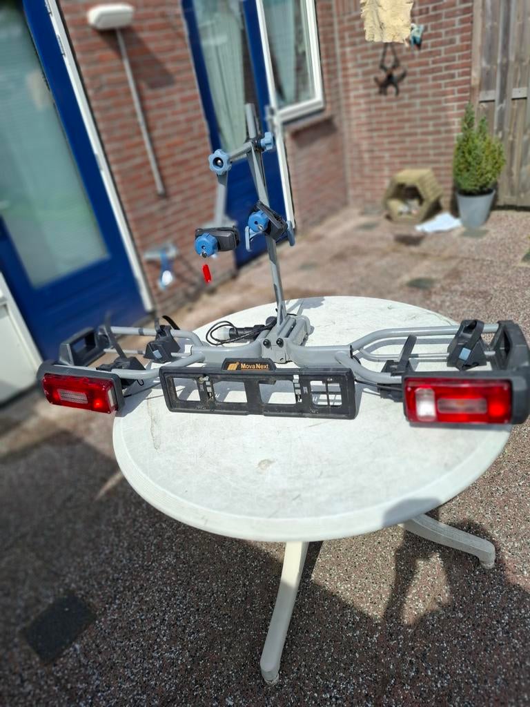 Movanext trekhaakdrager voor 2  E bike.s, Auto diversen, Fietsendragers, Ophalen, Gebruikt, Elektrische fiets, 2 fietsen