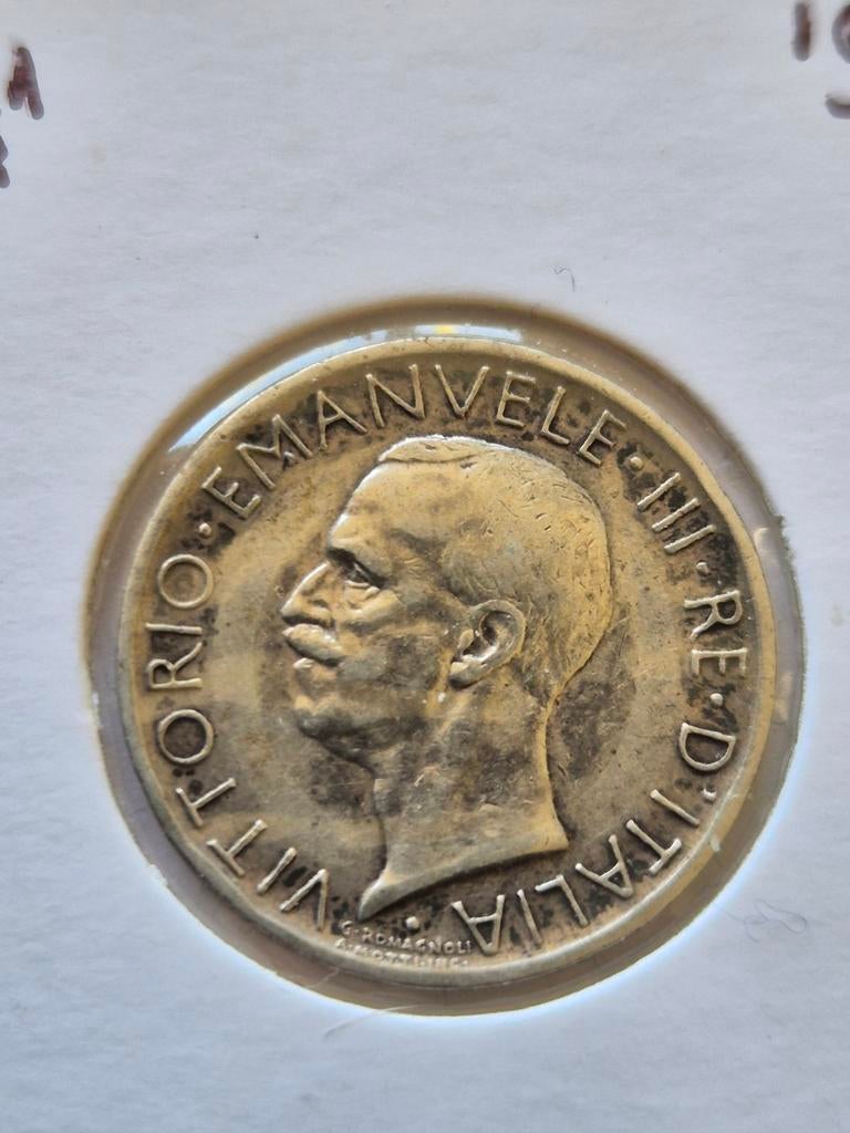 5 lire Italië 1926 zilver, Verzenden, Italië, Zilver
