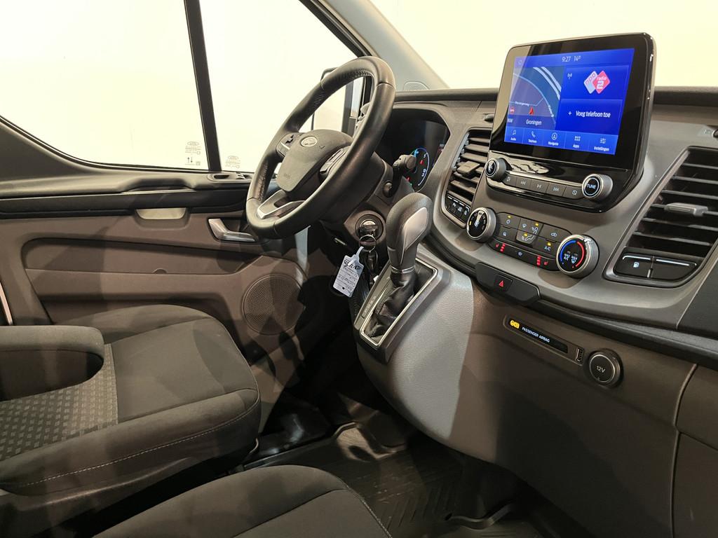 Ford Transit Custom 340 L1H1 PHEV Benzine Hybride Trend Auto, Stof, Gebruikt, 52 km, Wit