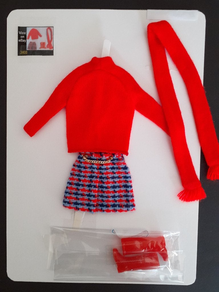 Vintage Barbie fashion  "Super Scarf" (1971/1972), Ophalen of Verzenden, Zo goed als nieuw, Kleertjes