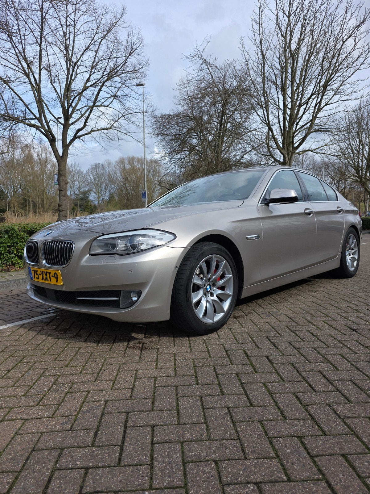 BMW 5-Serie 528I 180KW Sedan Aut8 2012 Grijs, Auto's, Automaat, 2000 kg, Particulier, Sedan