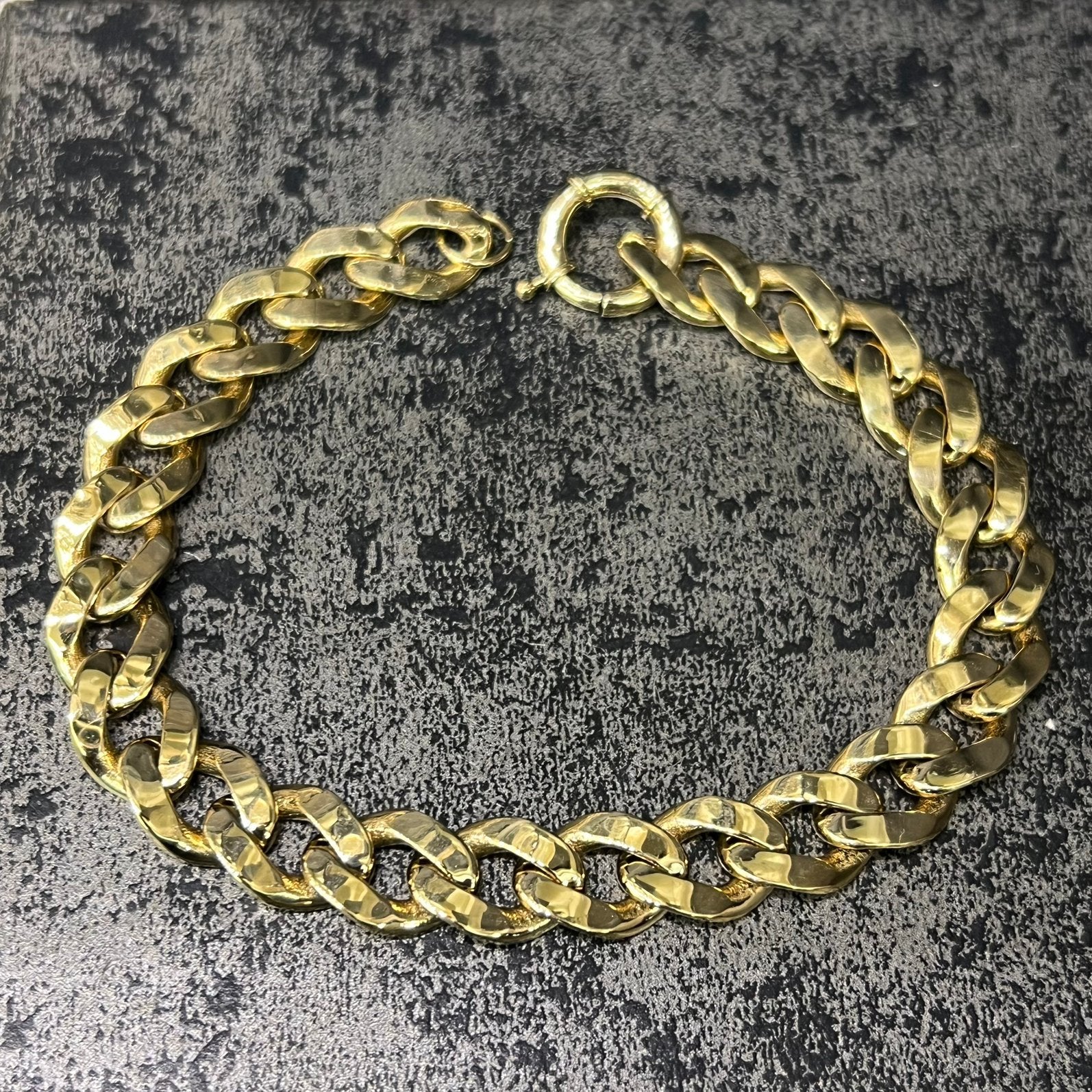 18 karaat gouden armband gourmet schakel, Ophalen of Verzenden, Zo goed als nieuw, Goud