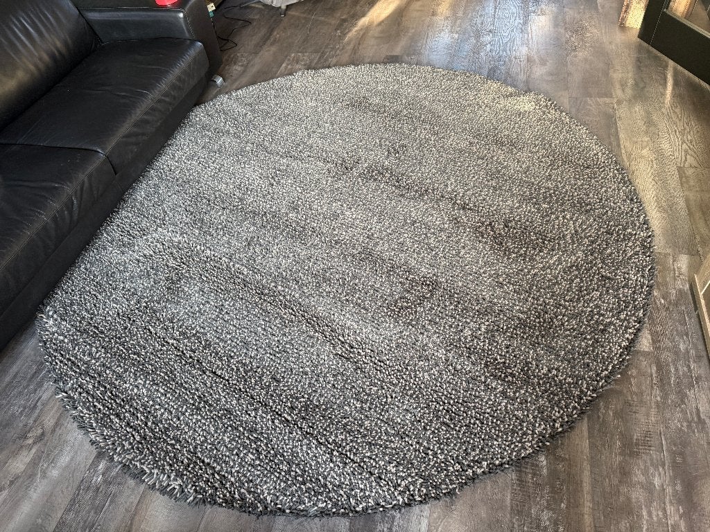 vloerkleed Exclusief Brink & Campman Gravel – 250 cm Rond, Info@brinkencampman.com, Ophalen of Verzenden, Grijs, Lichtenvoorde