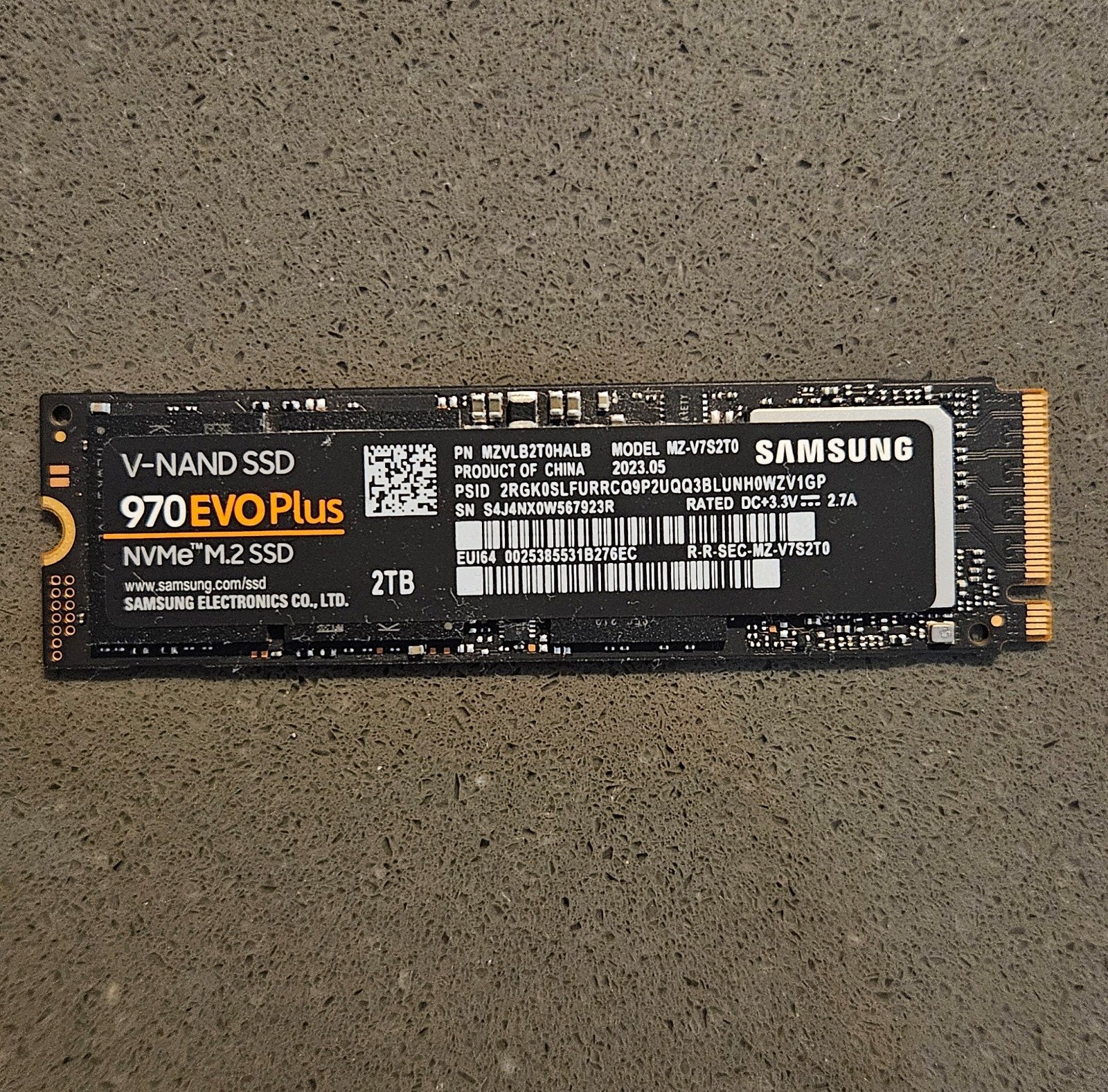 Samsung 970 EVO Plus 2TB NVMe M.2 SSD - 100% health, Intern, 2TB, SSD, Ophalen of Verzenden