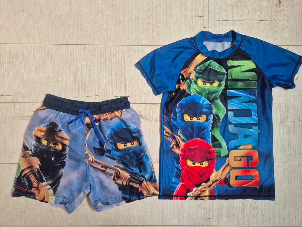 Stoer Ninjago zomer UV zwemsetje mt 140 (LEGO Wear), Ophalen, Lego Wear, Zo goed als nieuw, Maat 140